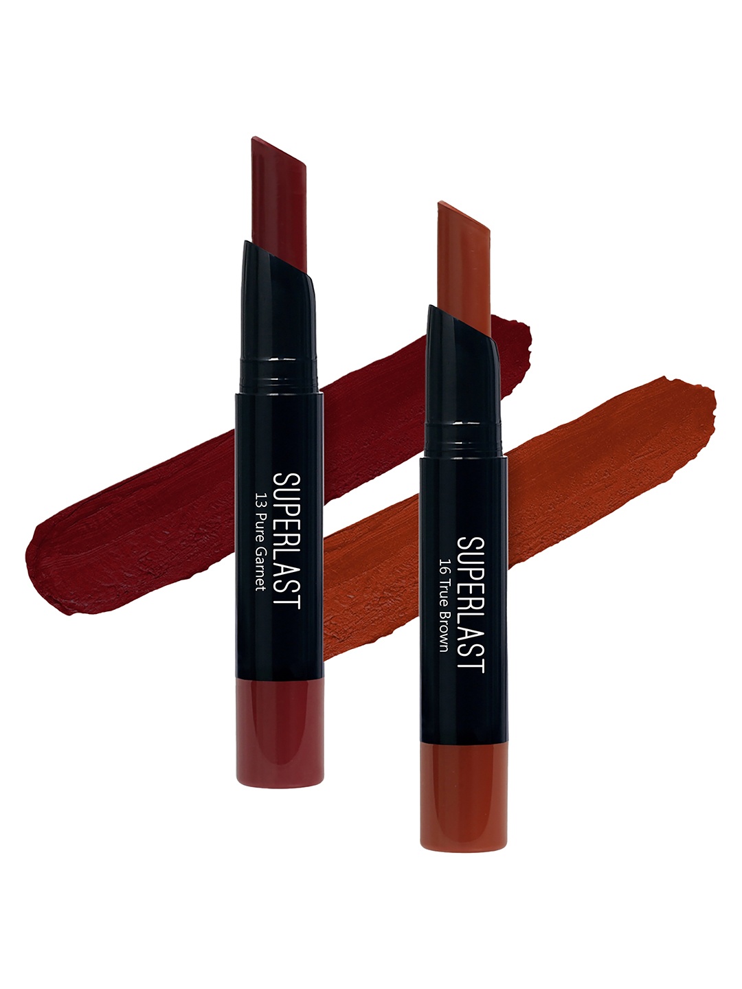 

ME-ON Set of 2 Superlast Matte Lipstick - Shade 13 & 16, Burgundy