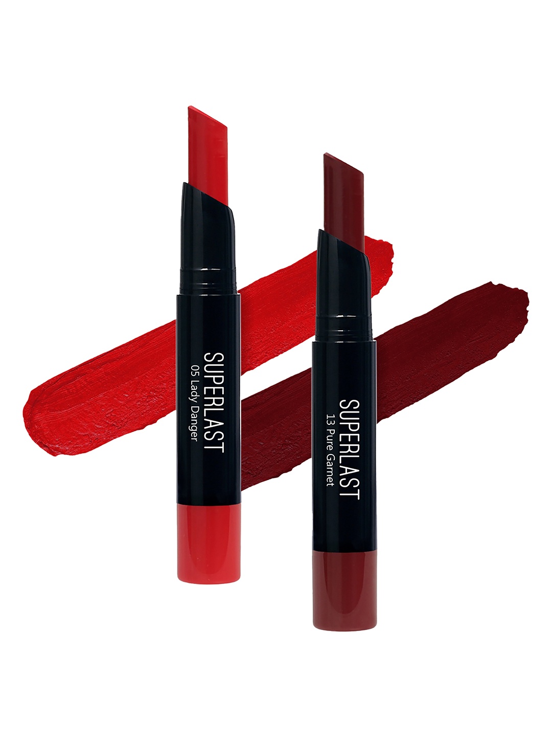 

ME-ON Set of 2 Superlast Matte Lipstick - Shade 05 & 13, Red