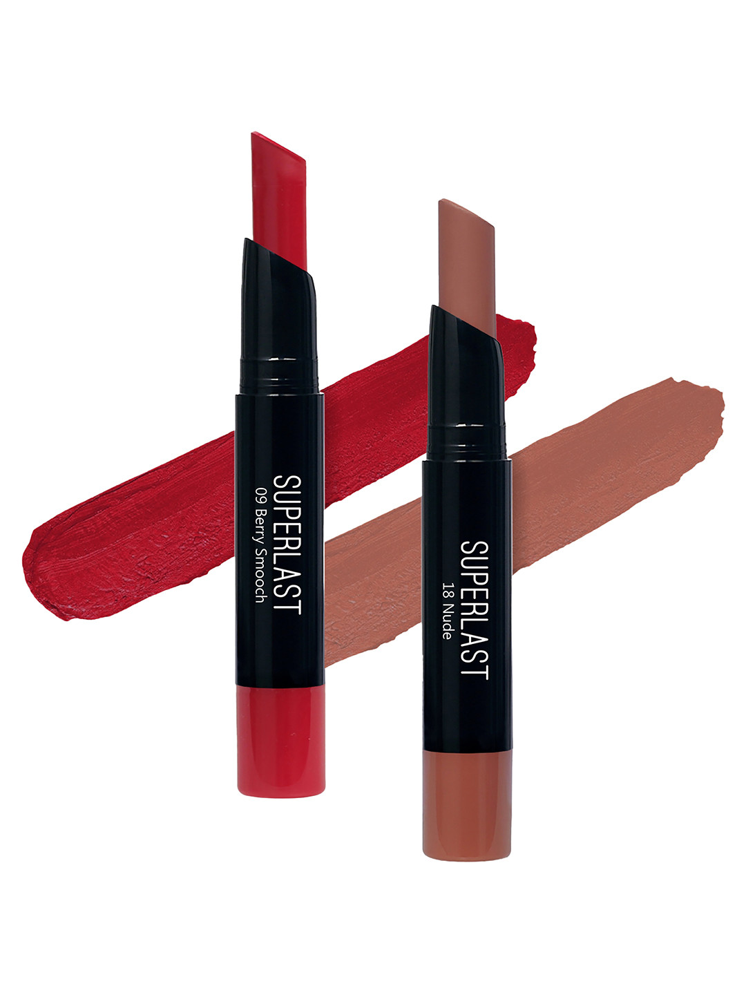 

ME-ON Set of 2 Superlast Matte Lipstick - Shade 09 & 18, Nude