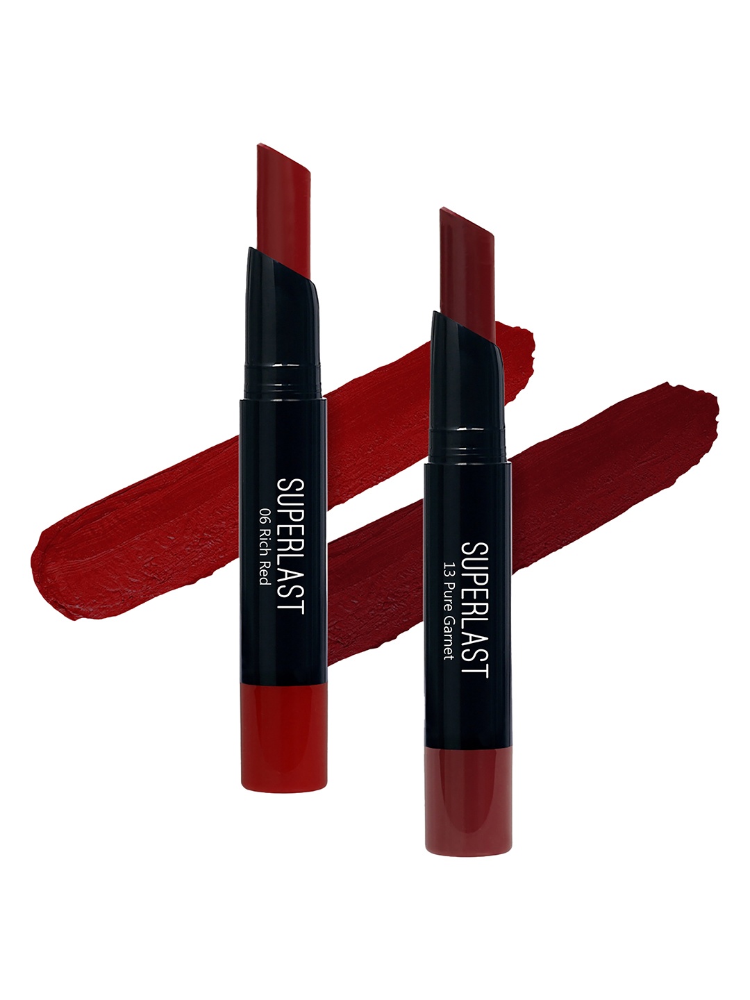 

ME-ON Set of 2 Superlast Matte Lipstick - Shade 06 & 13, Red