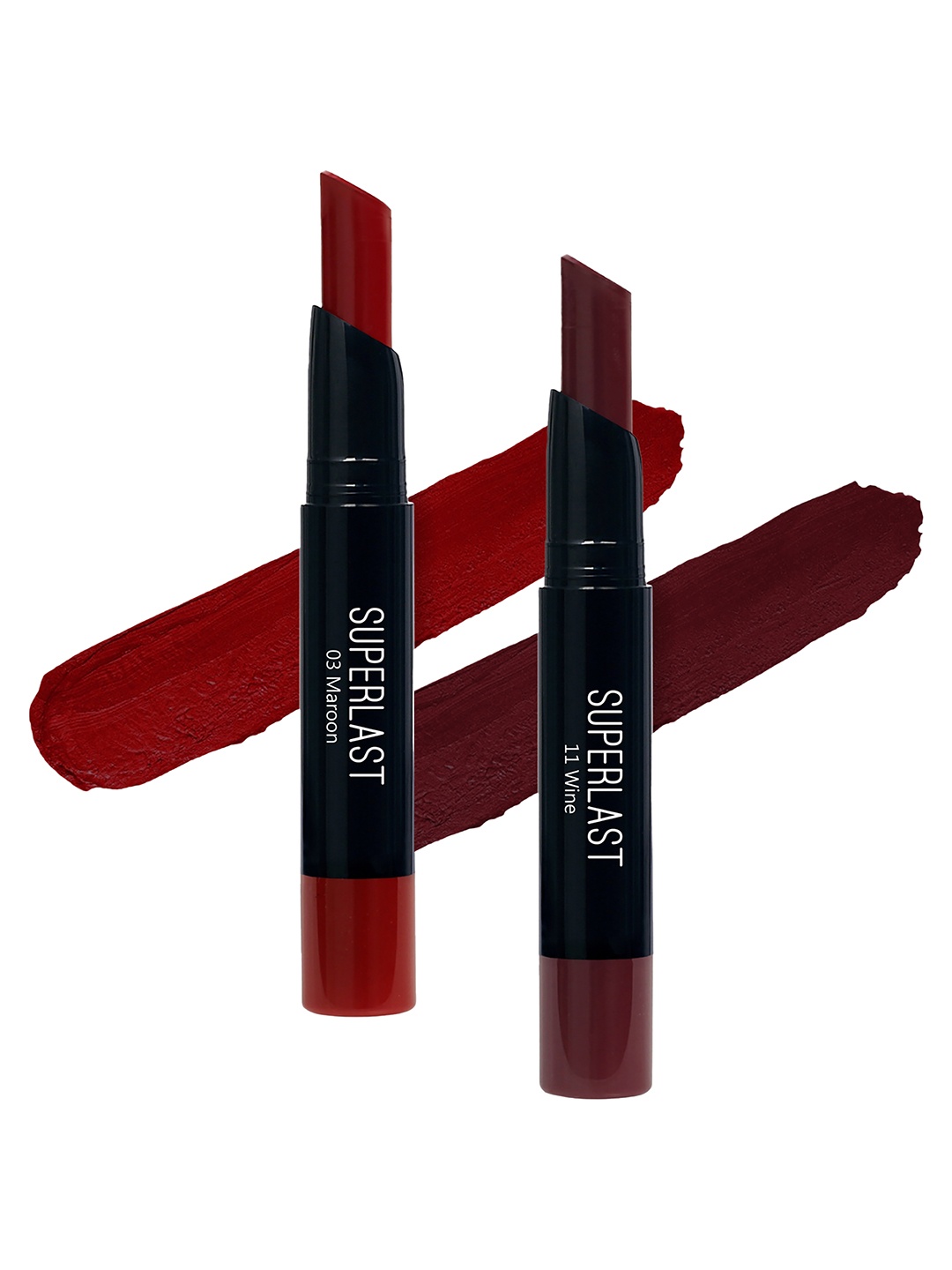 

ME-ON Set of 2 Superlast Matte Lipstick - Shade 03 & 11, Maroon