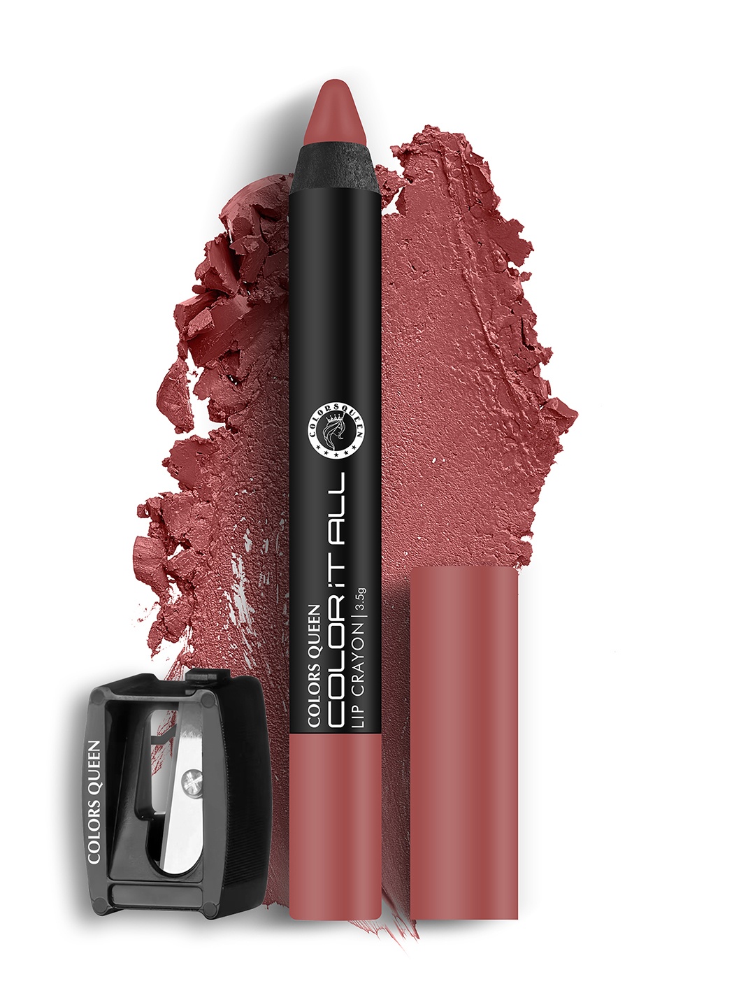 

Colors Queen Color It All Non Tranfer Waterproof & Smude Proof Lip Crayon 3.5g - Nudeit 06, Nude