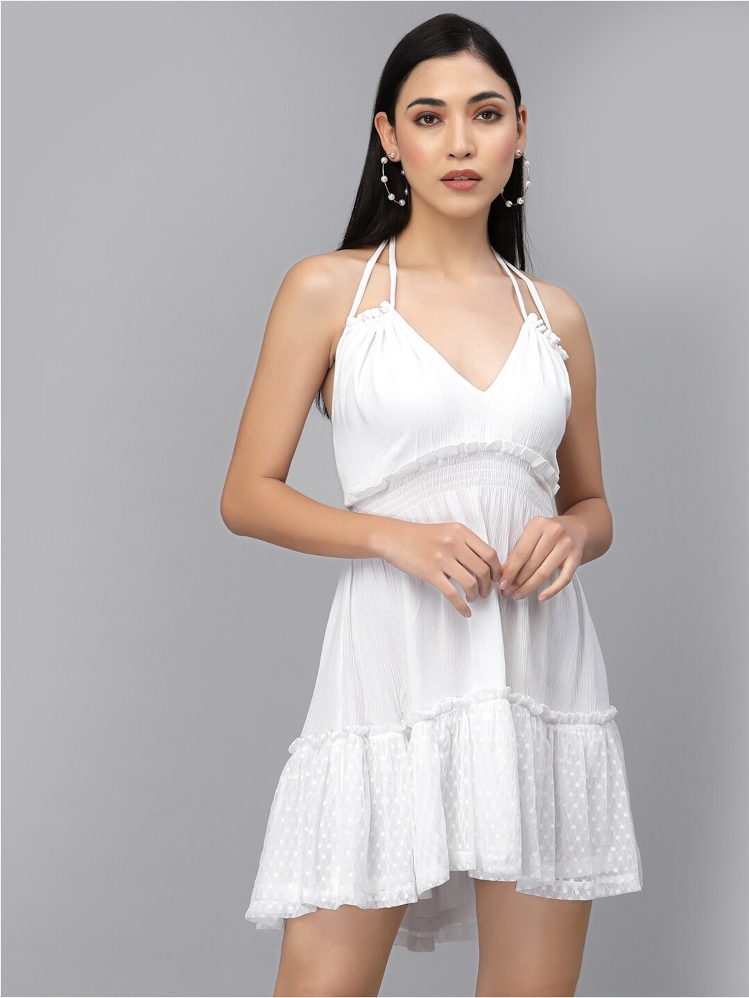 

Style Quotient Women Mini Dress, White