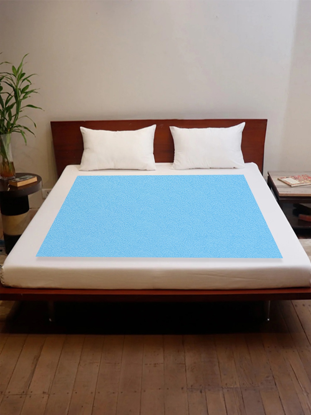 

OyO Baby Blue Waterproof & Baby Dry Sheet Polycotton Mattress Protector