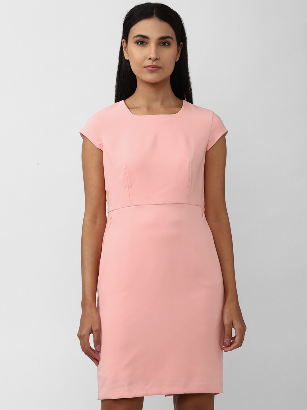 

Van Heusen Woman Solid Sheath Dress, Pink