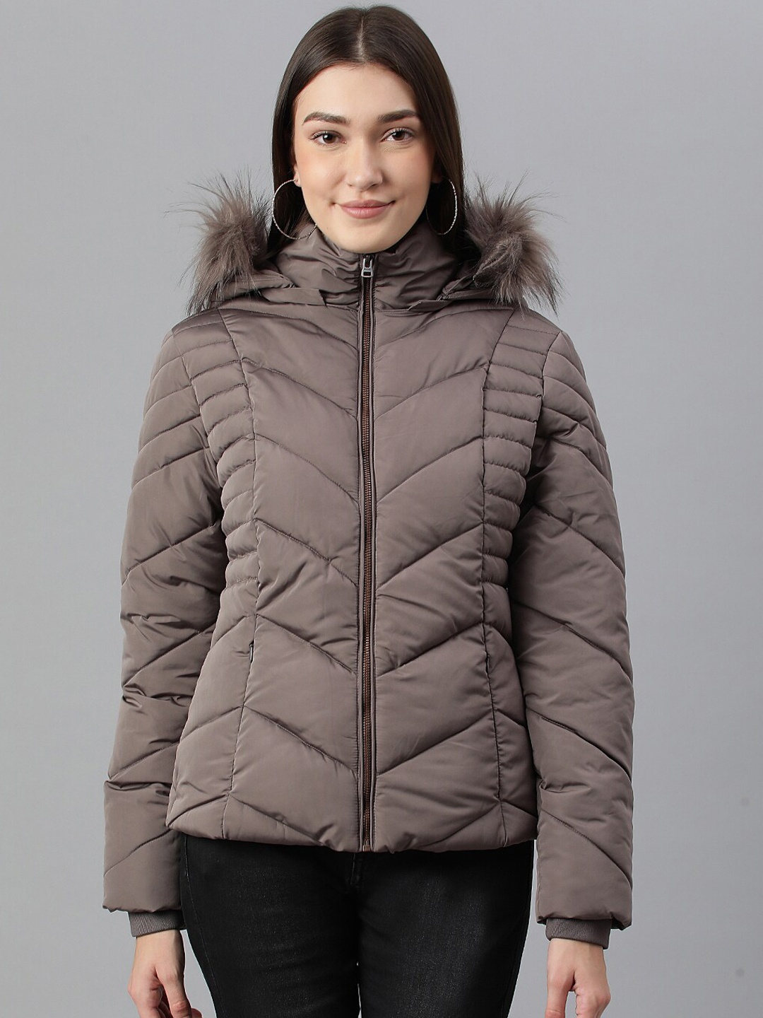 

Woods Women Puffer Jacket, Grey