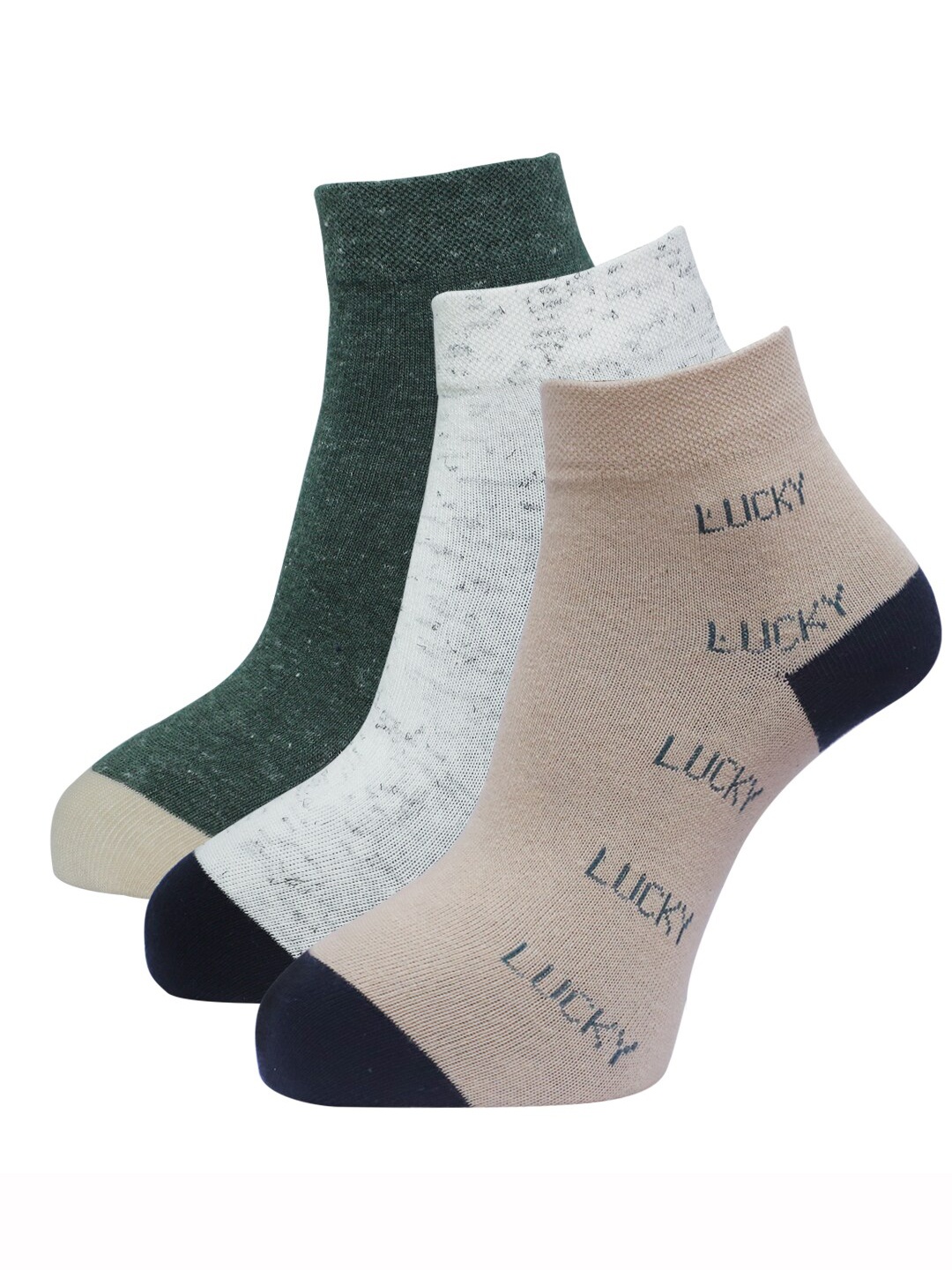

Dollar Socks Women Pack Of 3 Assorted Cotton Ankle Length Socks