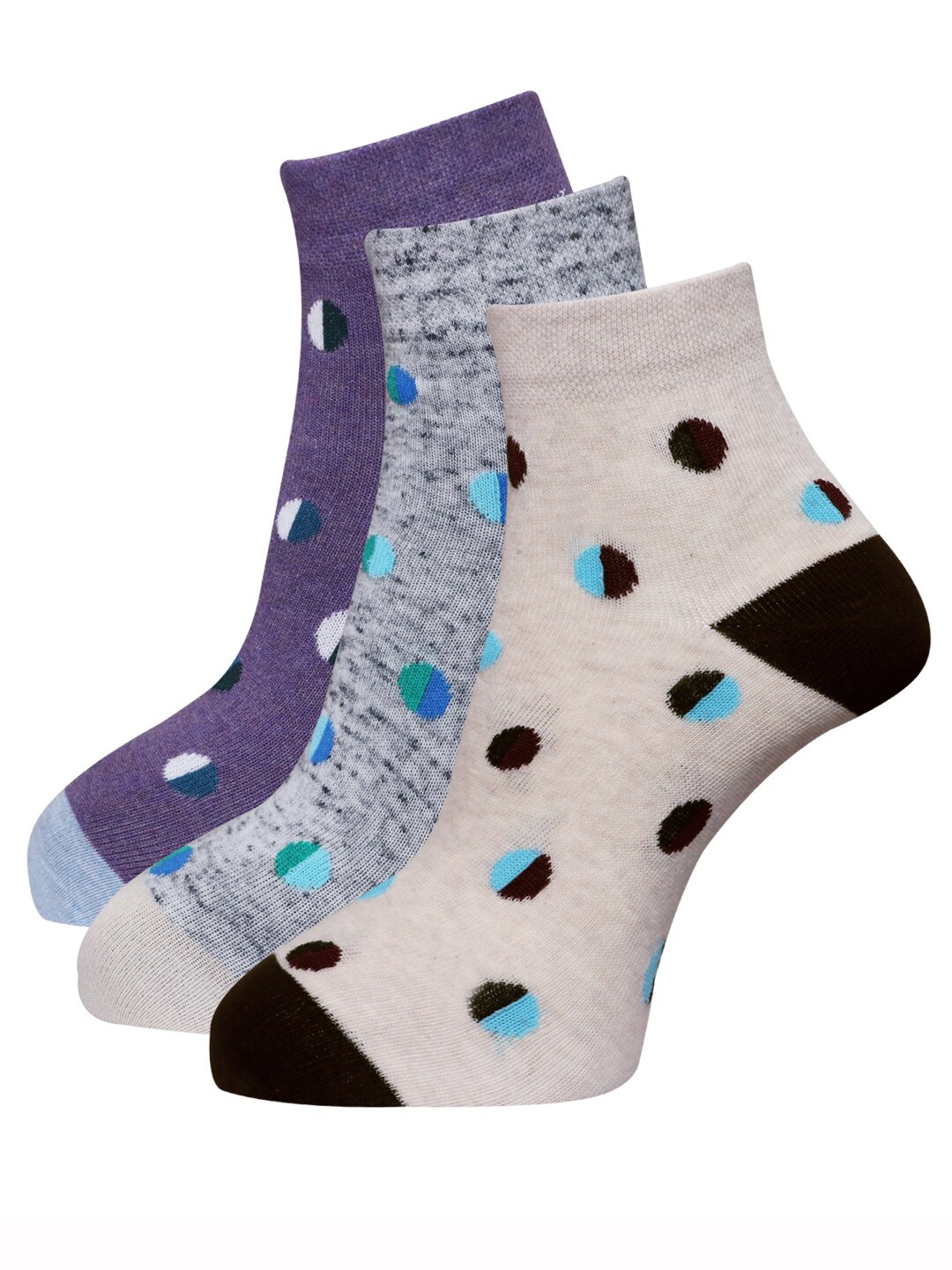 

Dollar Socks Women Pack Of 3 Ankle-Length Socks, Assorted
