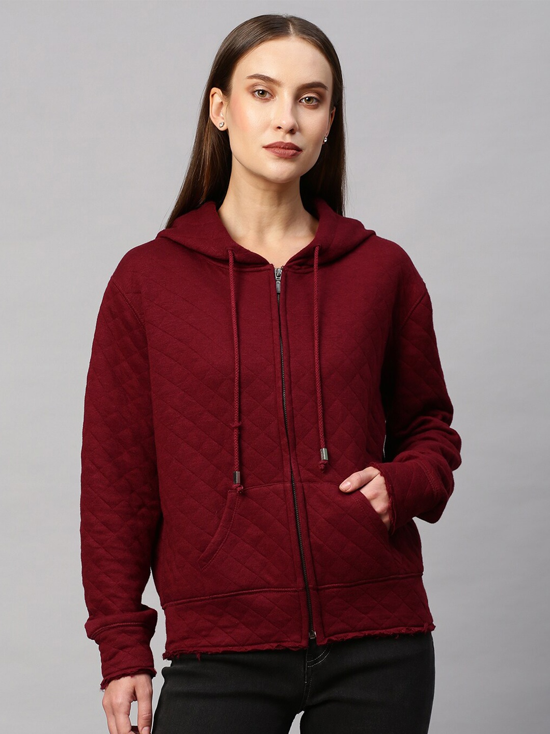 

Chemistry Hooded Cotton Sweatshirt, Burgundy