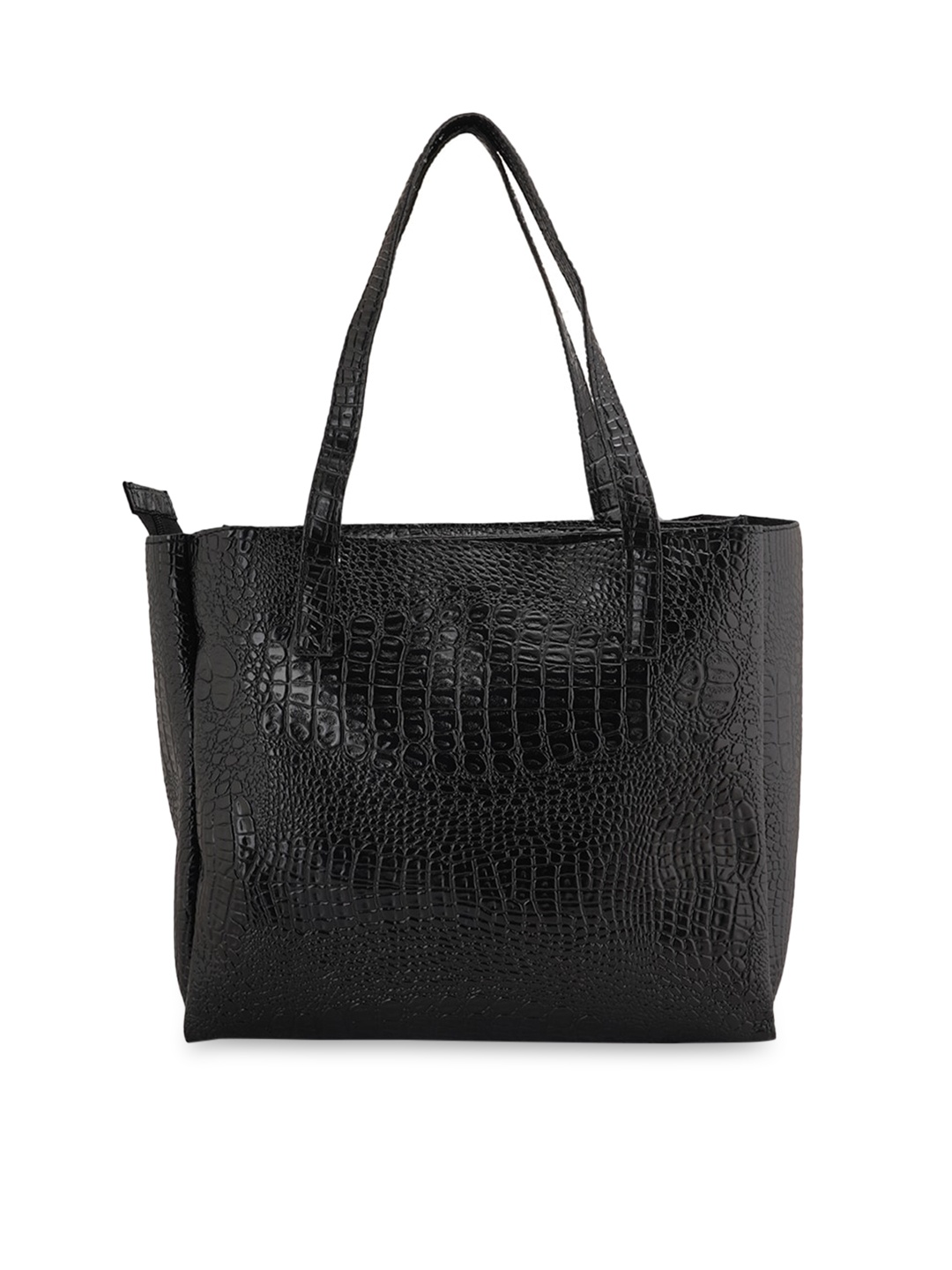 

Style Shoes Textured Shopper Shoulder Bag, Black
