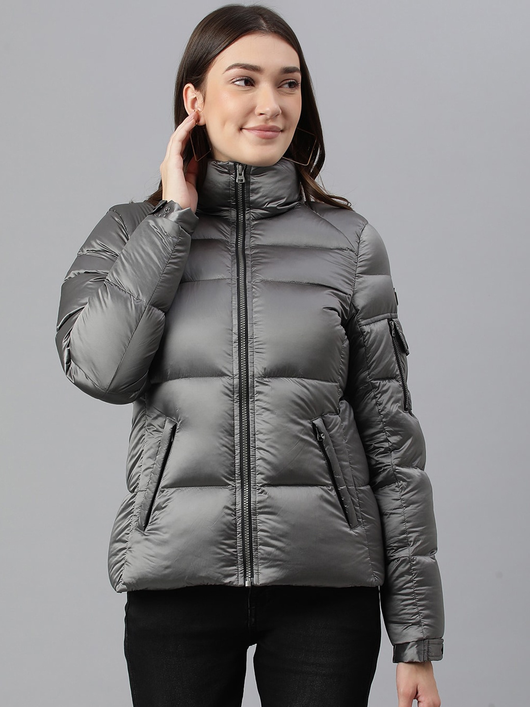 

Woods Women Puffer Jacket, Charcoal