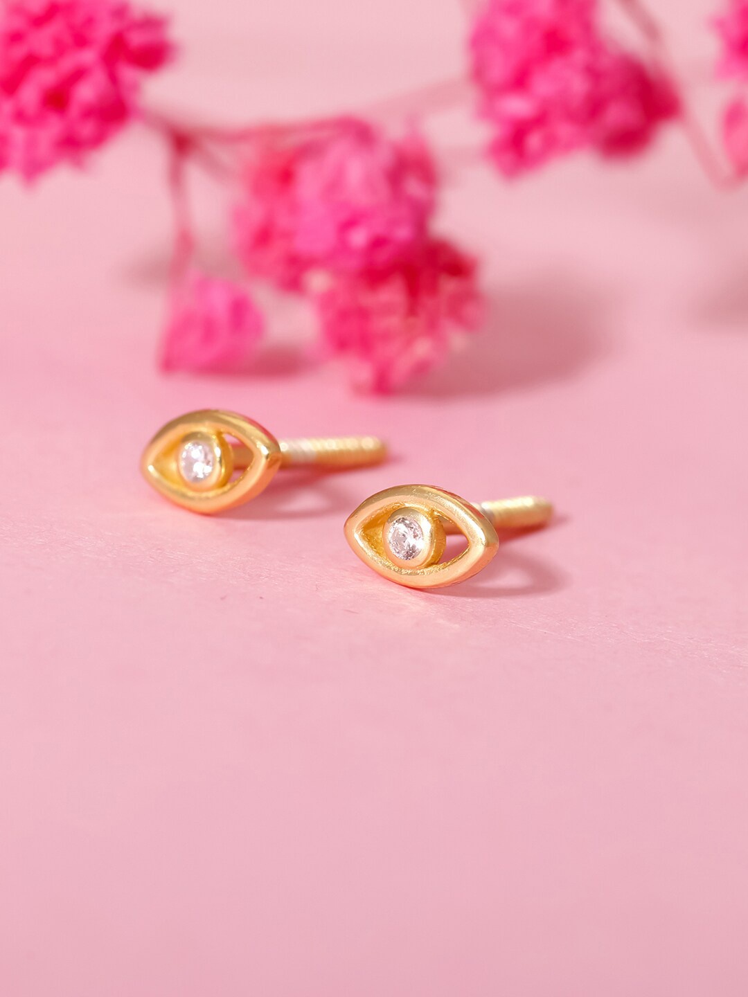 

GIVA Gold-Plated Contemporary Studs Earrings