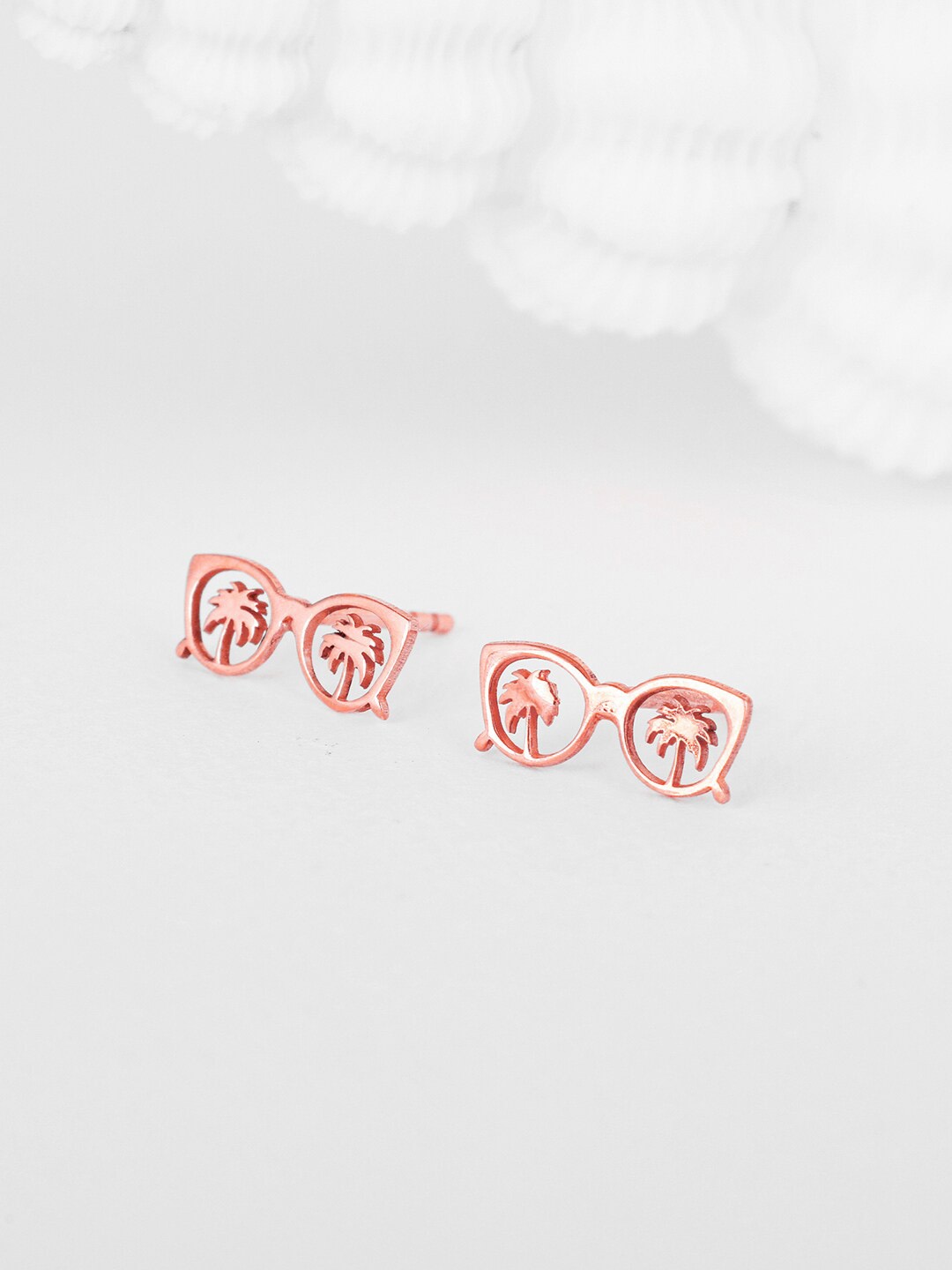 

GIVA Contemporary Studs Earrings, Rose gold