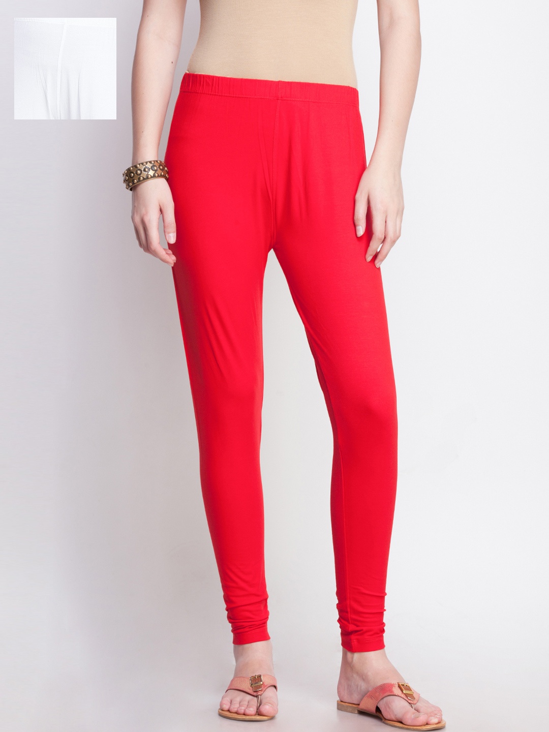 

Dollar Missy Pack of 2 Ankle Length Leggings, Red