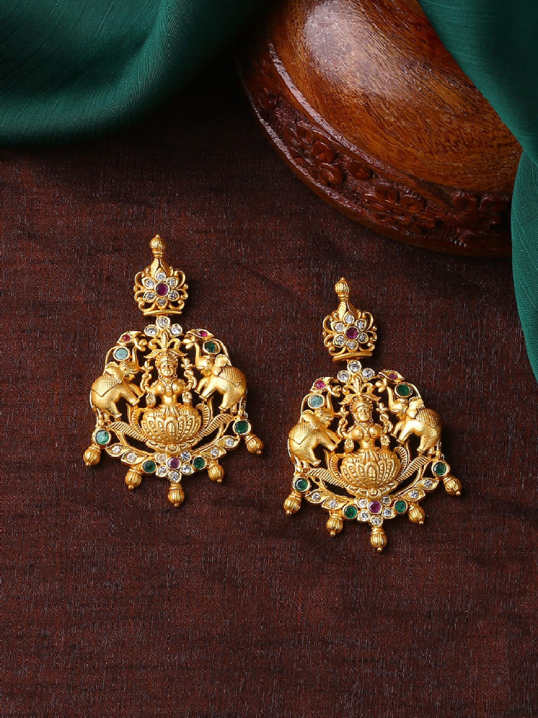 

Estele Gold-Plated Animal Shaped Drop Earrings