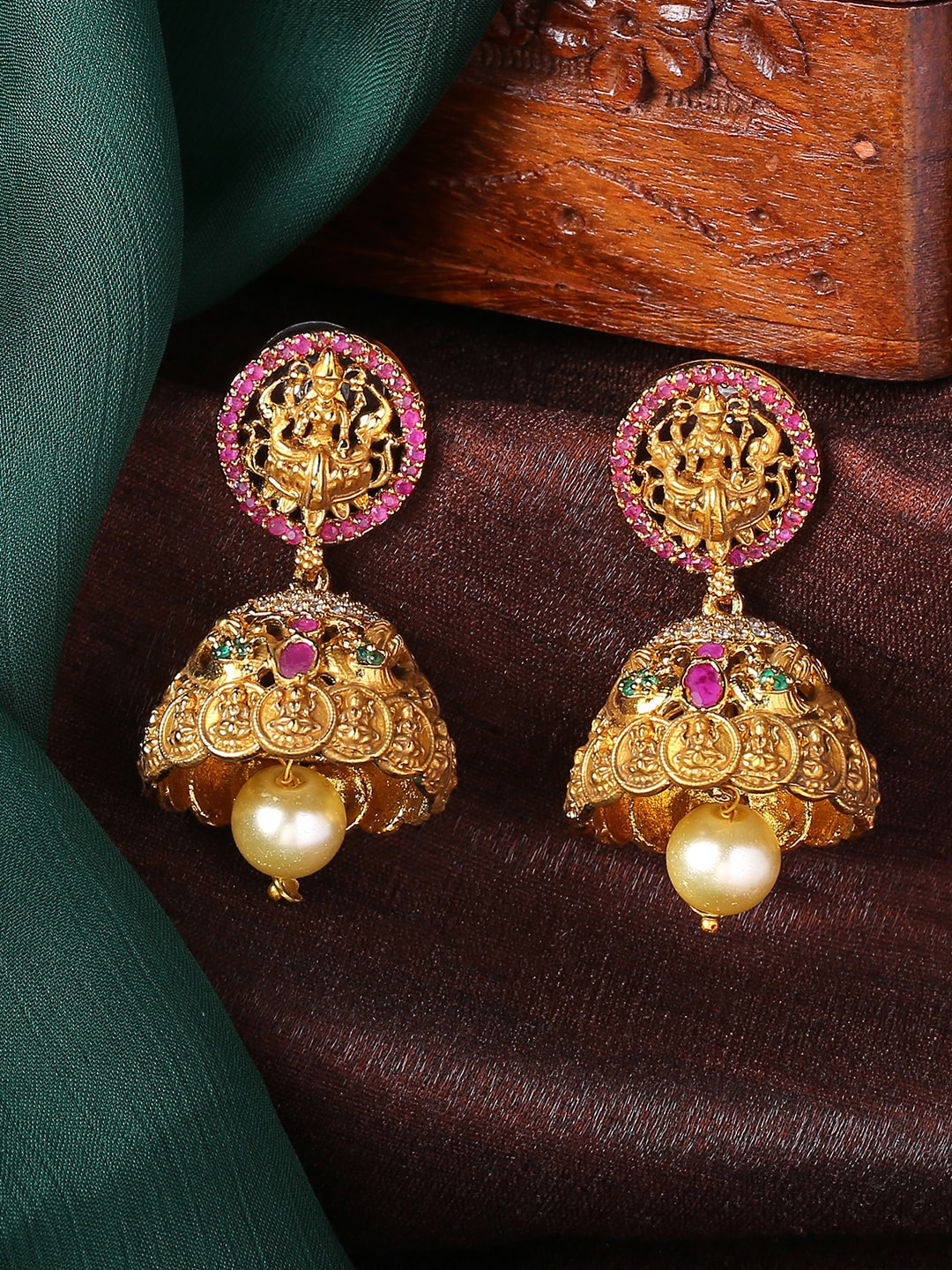 

Estele Gold-Plated Classic Jhumkas Earrings