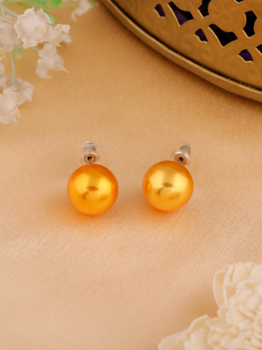

Estele Gold-Plated Circular Studs Earrings