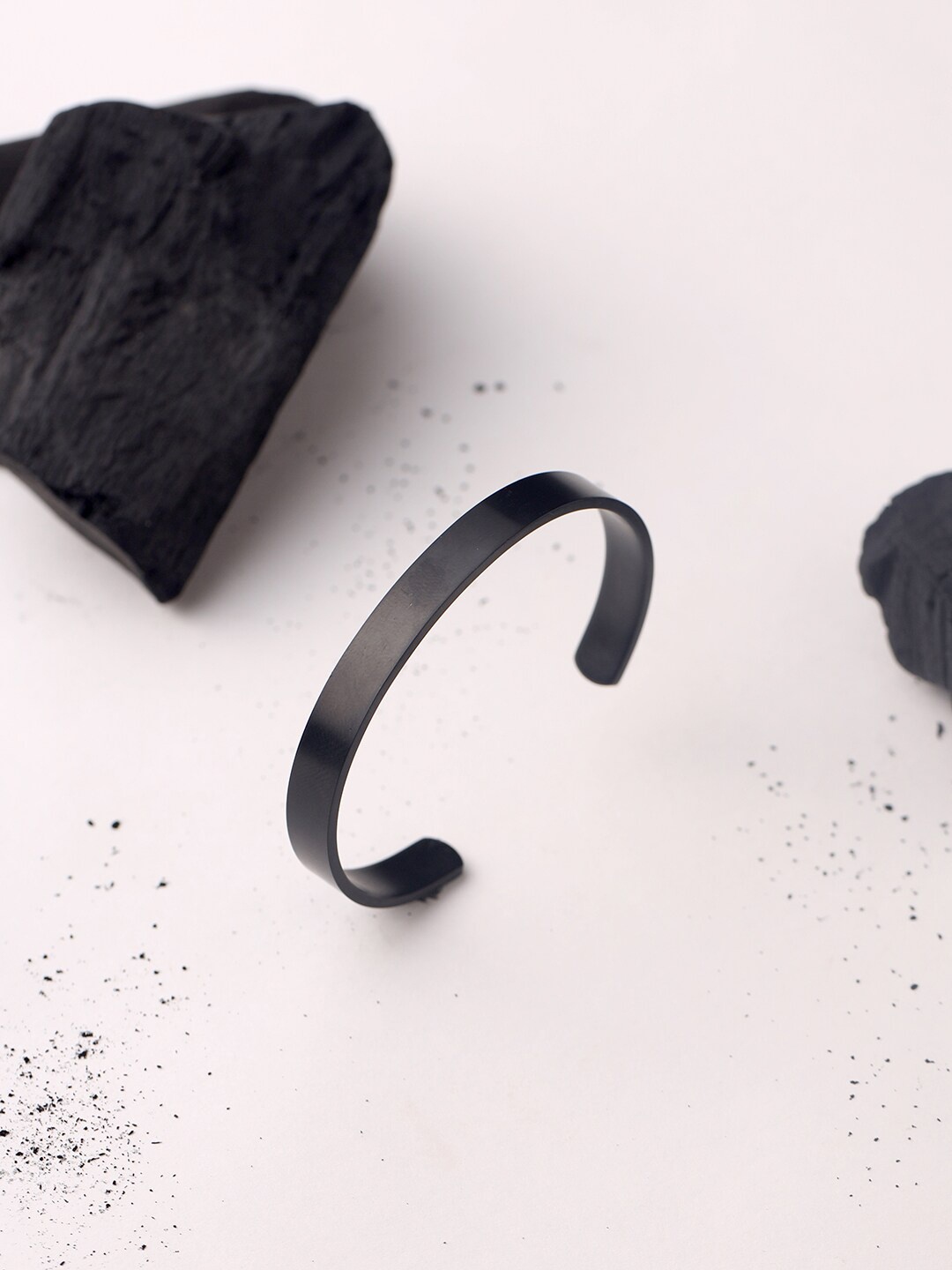 

VIRAASI Men Black Cuff Bracelet