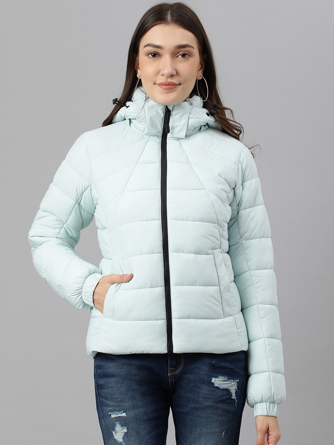 

Woodland Women Puffer Jacket, Blue