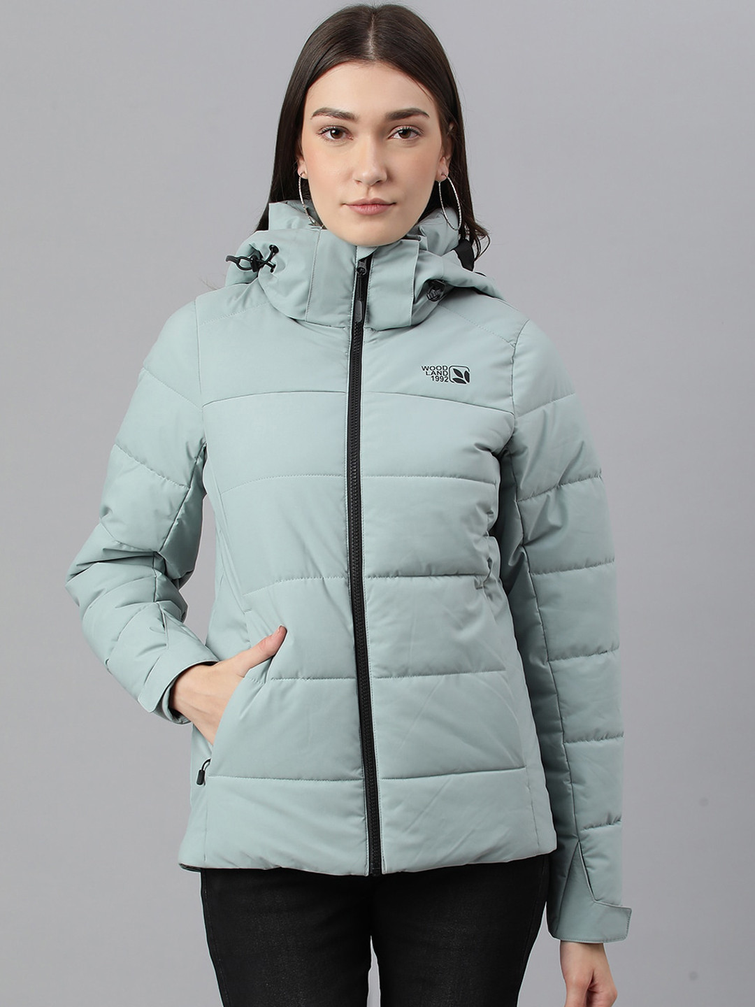 

Woodland Women Padded Jacket, Green