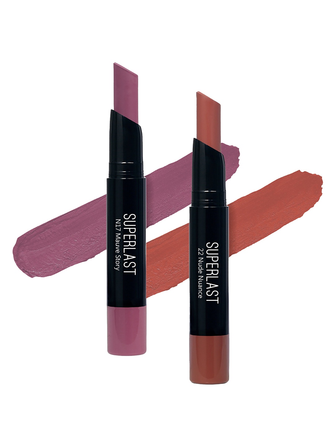 

ME-ON Set of 2 Superlast Matte Lipstick - Shade 17 & 22, Red