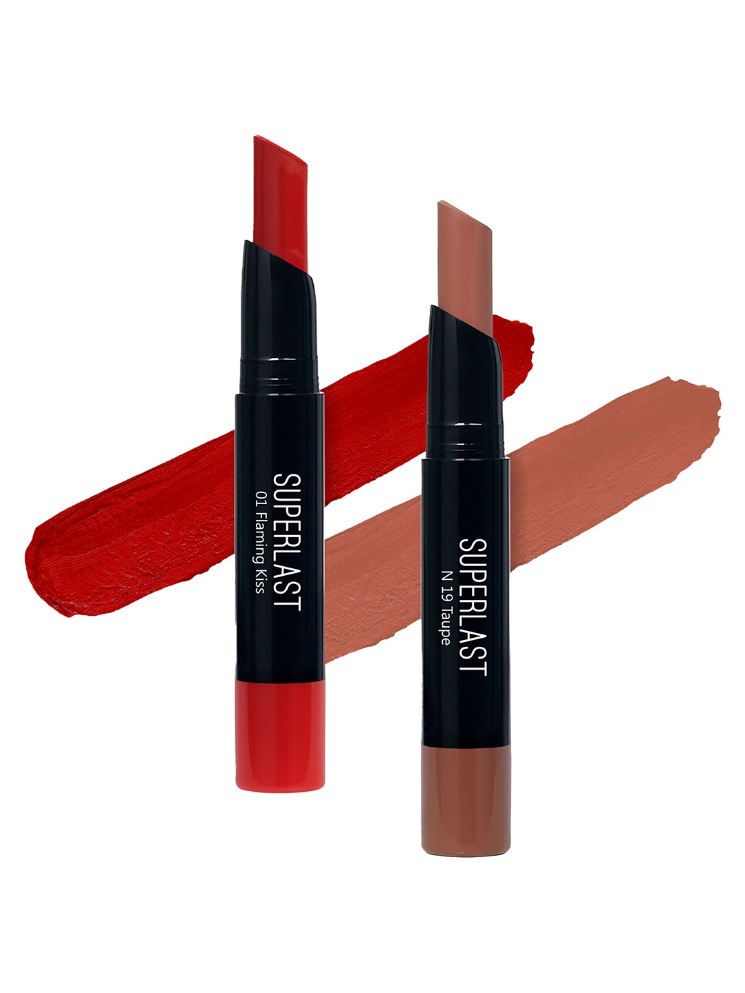 

ME-ON Set of 2 Superlast Matte Lipstick - Shade 1 & 19, Red