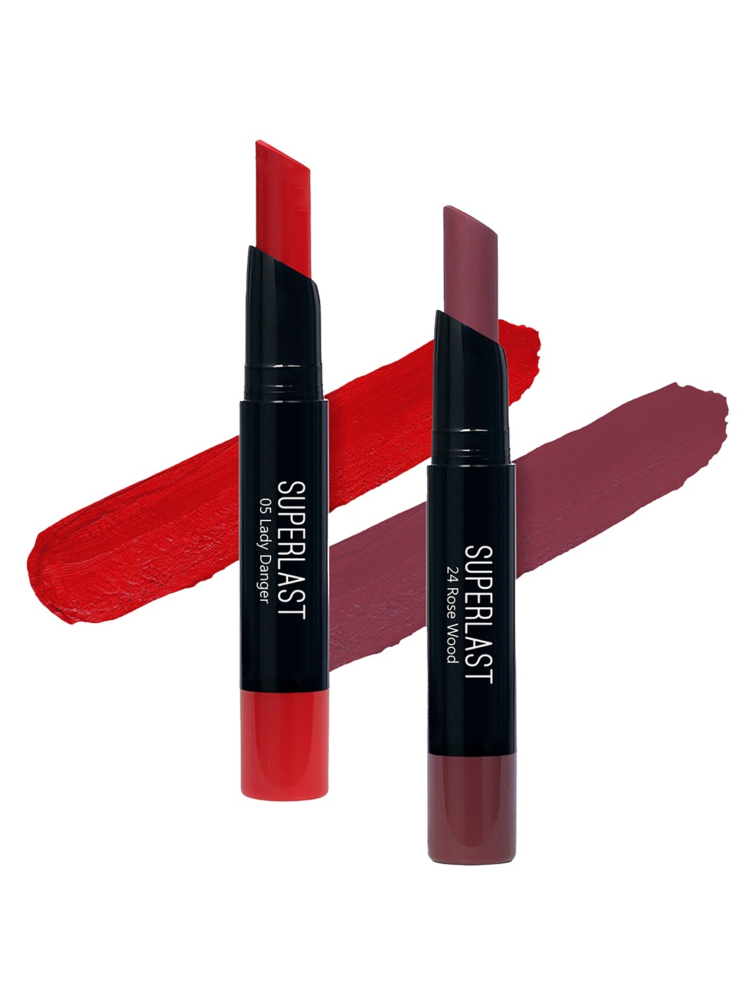 

ME-ON Set of 2 Superlast Matte Lipstick - Shade 5 & 24, Red