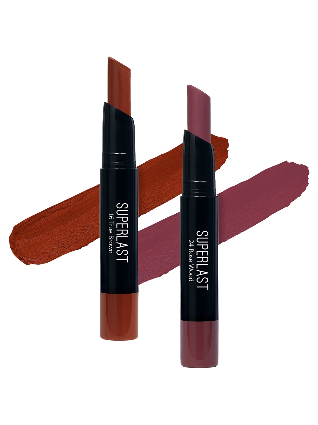 

ME-ON Set of 2 Superlast Matte Lipstick - Shade 16 & 24, Brown