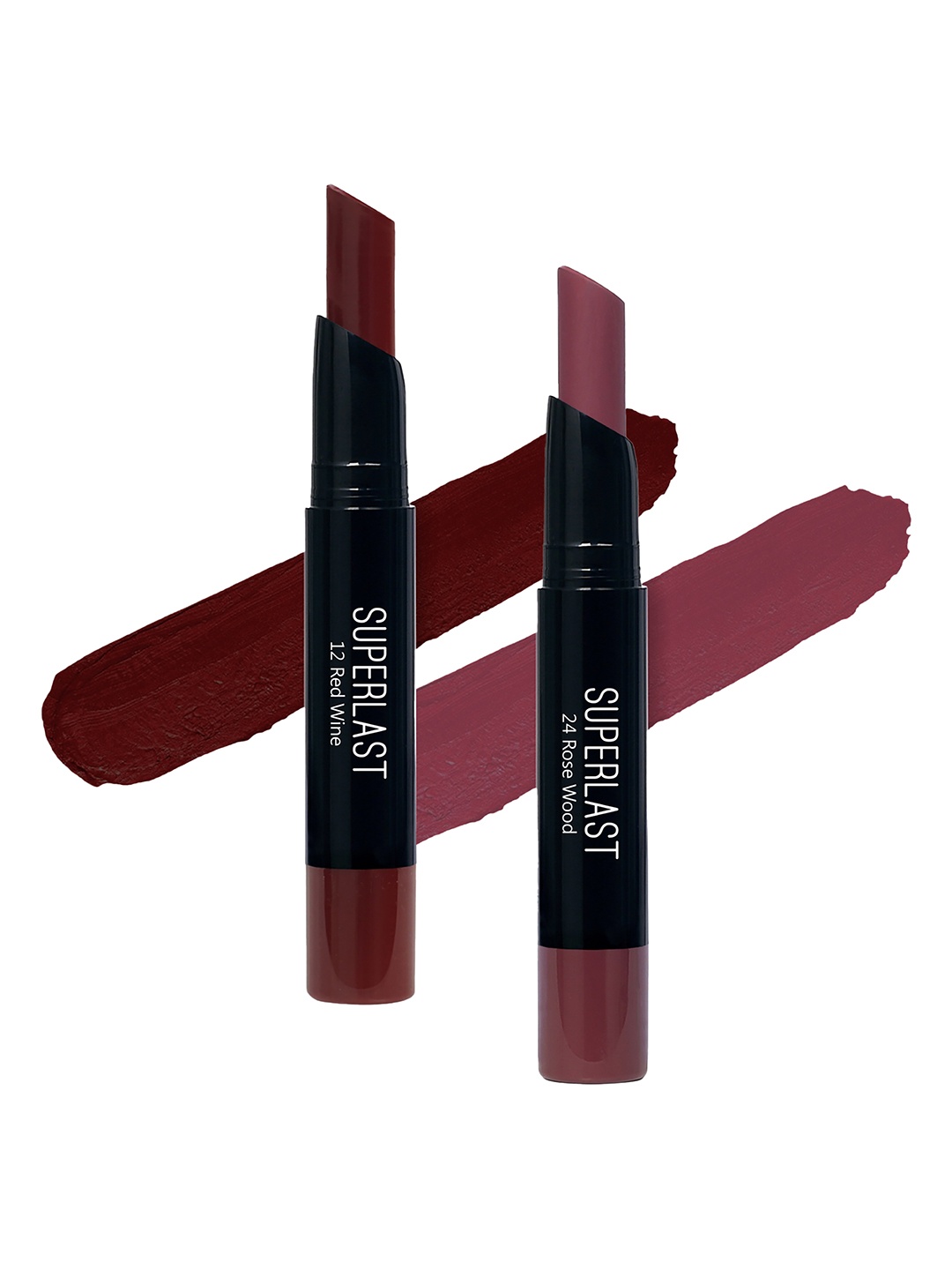 

ME-ON Set of 2 Superlast Matte Lipstick - Shade 12 & 24, Burgundy