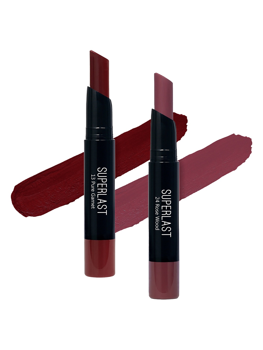 

ME-ON Set of 2 Superlast Matte Lipstick - Shade 13 & 24, Burgundy