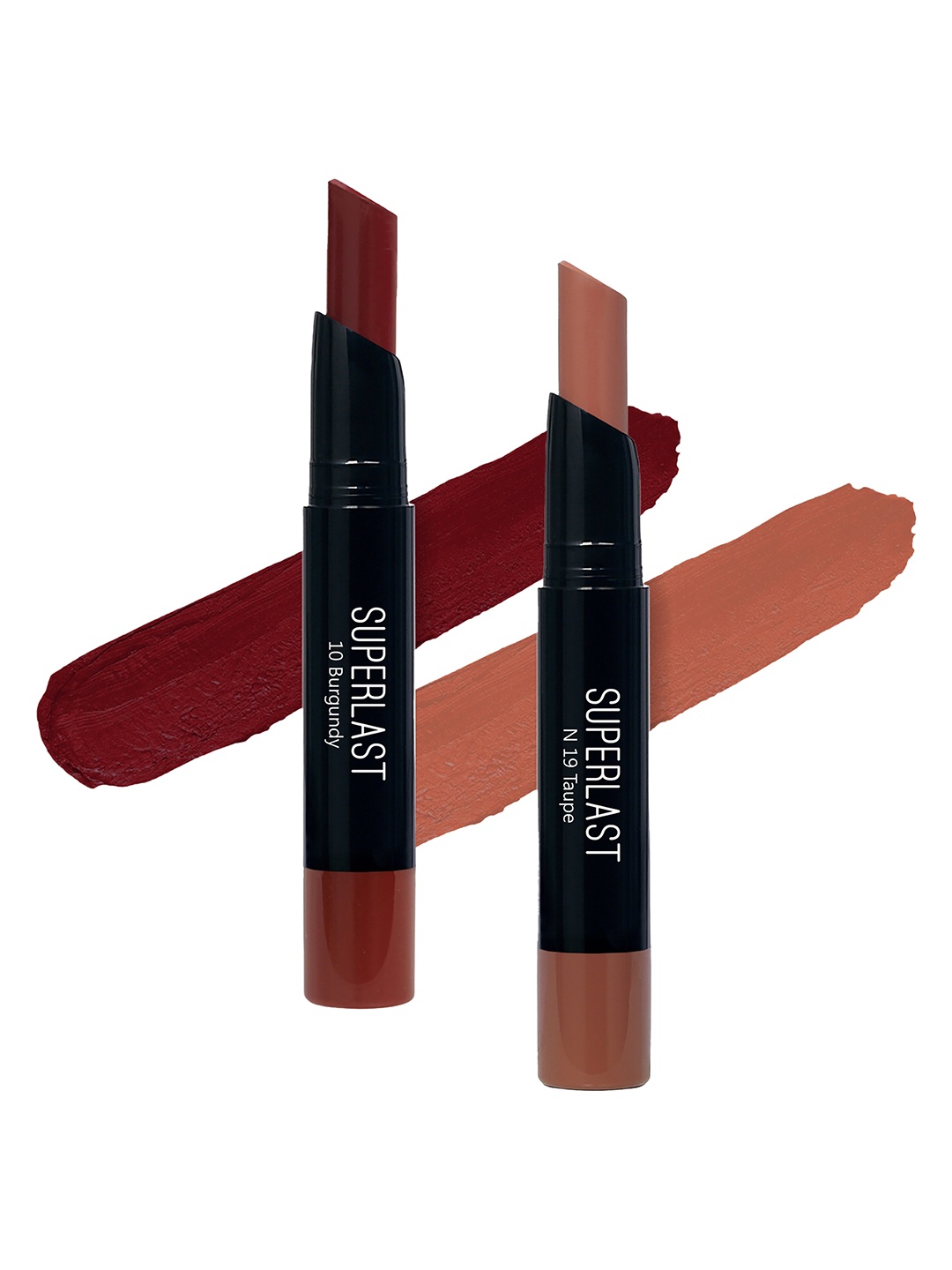 

ME-ON Set of 2 Superlast Matte Lipstick - Shade 10 & 19, Burgundy
