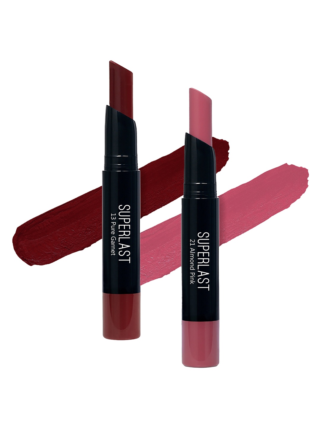 

ME-ON Set of 2 Superlast Matte Lipstick - Shade 13 & 21, Burgundy