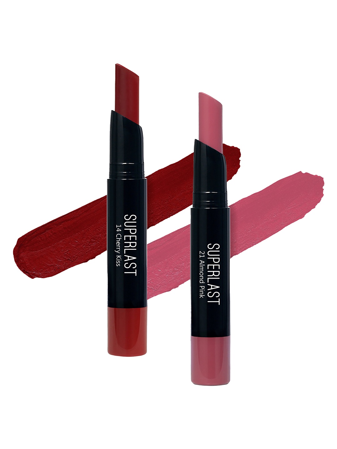 

ME-ON Set of 2 Superlast Matte Lipstick - Shade 14 & 21, Maroon