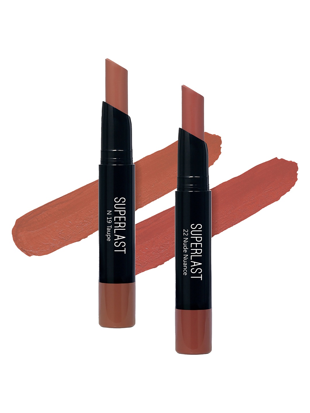 

ME-ON Set of 2 Superlast Matte Lipstick - Shade 19 & 22, Nude