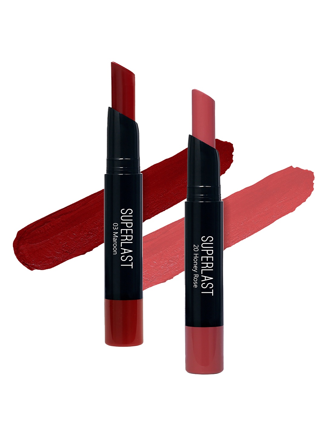 

ME-ON Set of 2 Superlast Matte Lipstick - Shade 3 & 20, Maroon