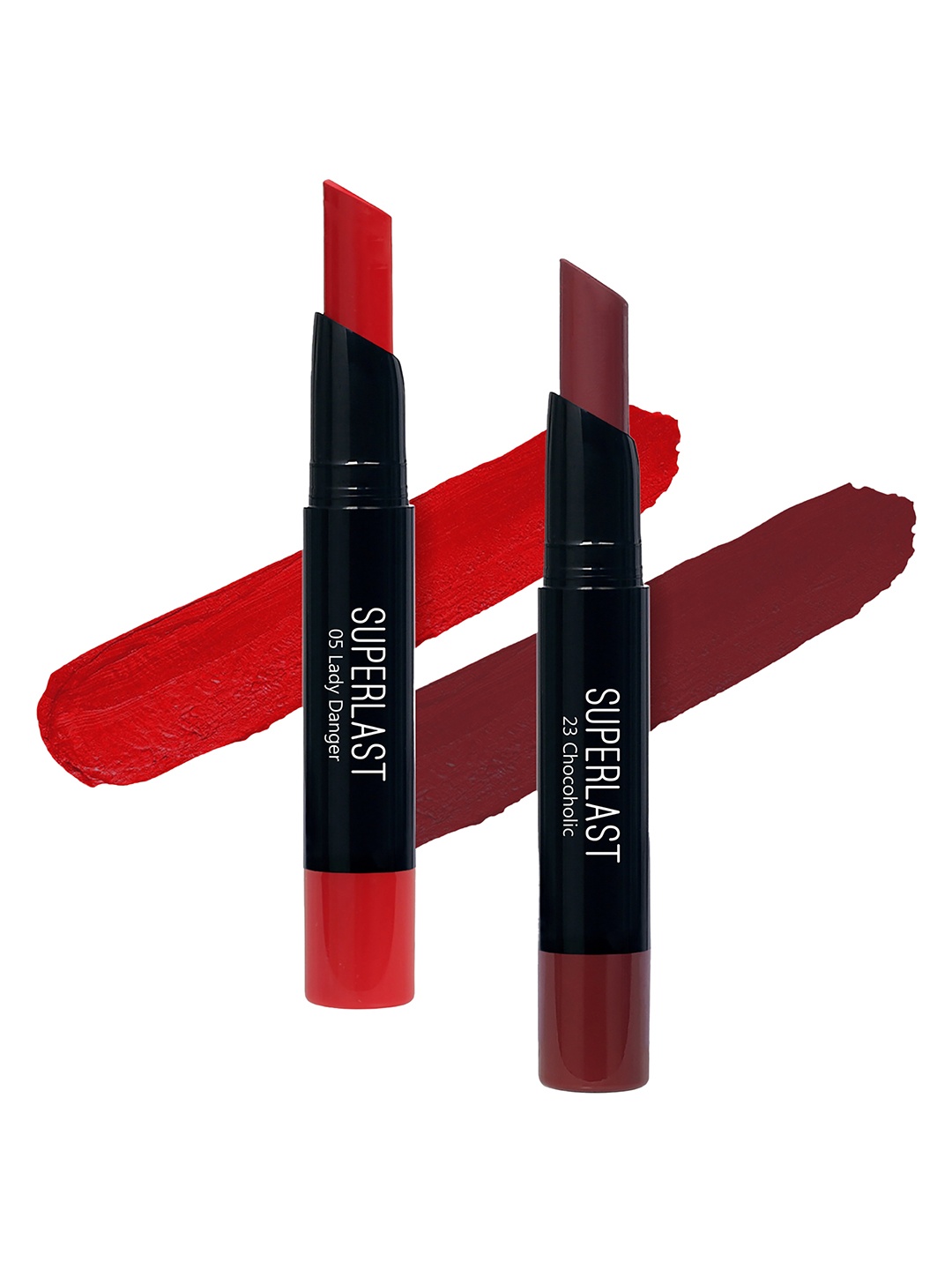 

ME-ON Set of 2 Superlast Matte Lipstick - Shade 5 & 23, Red