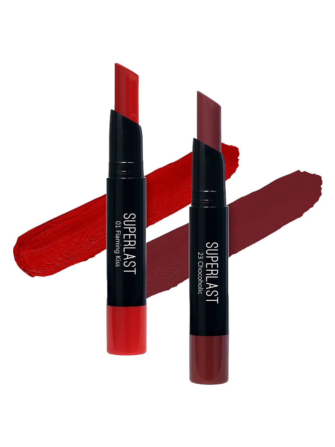 

ME-ON Set of 2 Superlast Matte Lipstick - Shade 1 & 23, Red