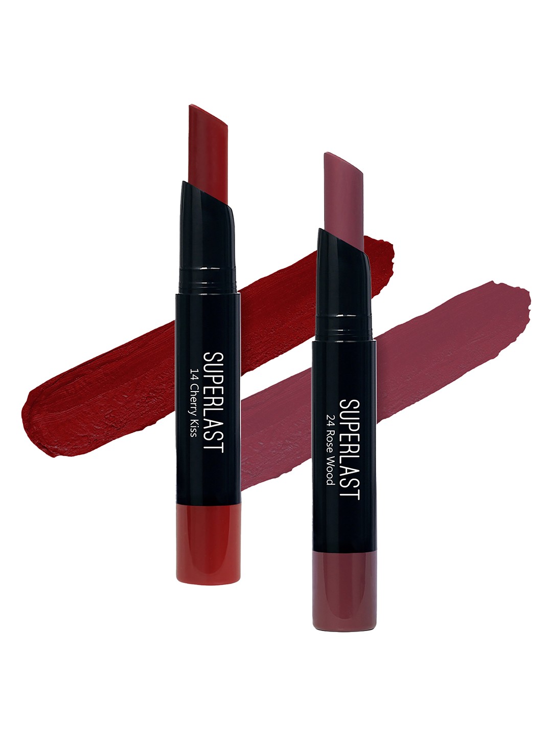 

ME-ON Set of 2 Superlast Matte Lipstick - Shade 14 & 24, Burgundy