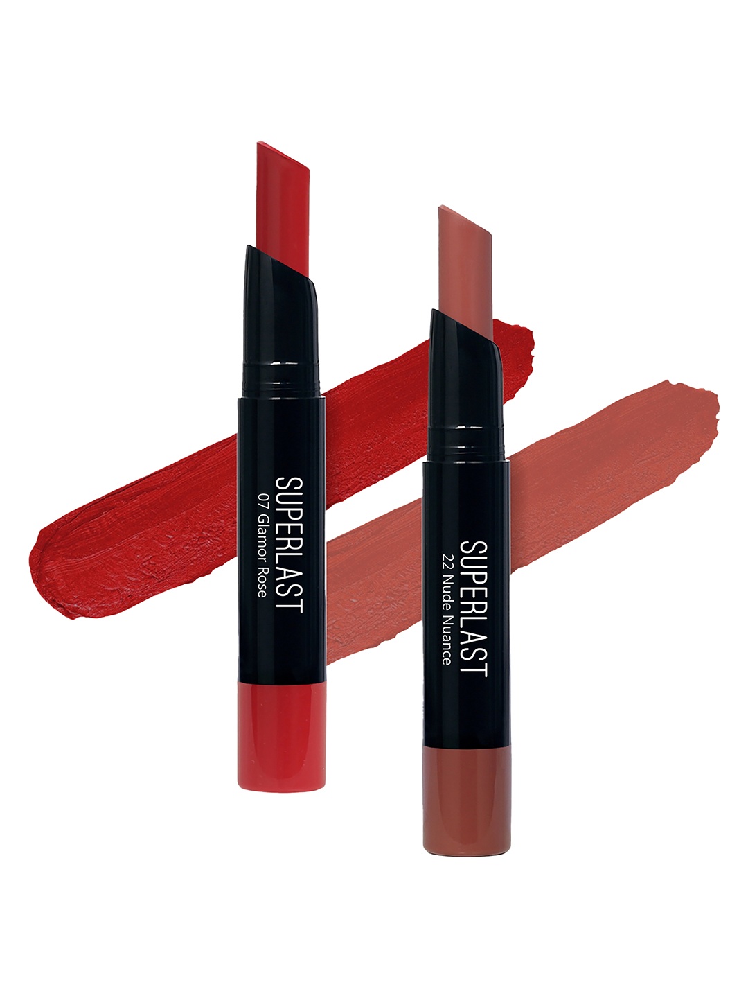 

ME-ON Set of 2 Superlast Matte Lipstick - Shade 7 & 22, Red