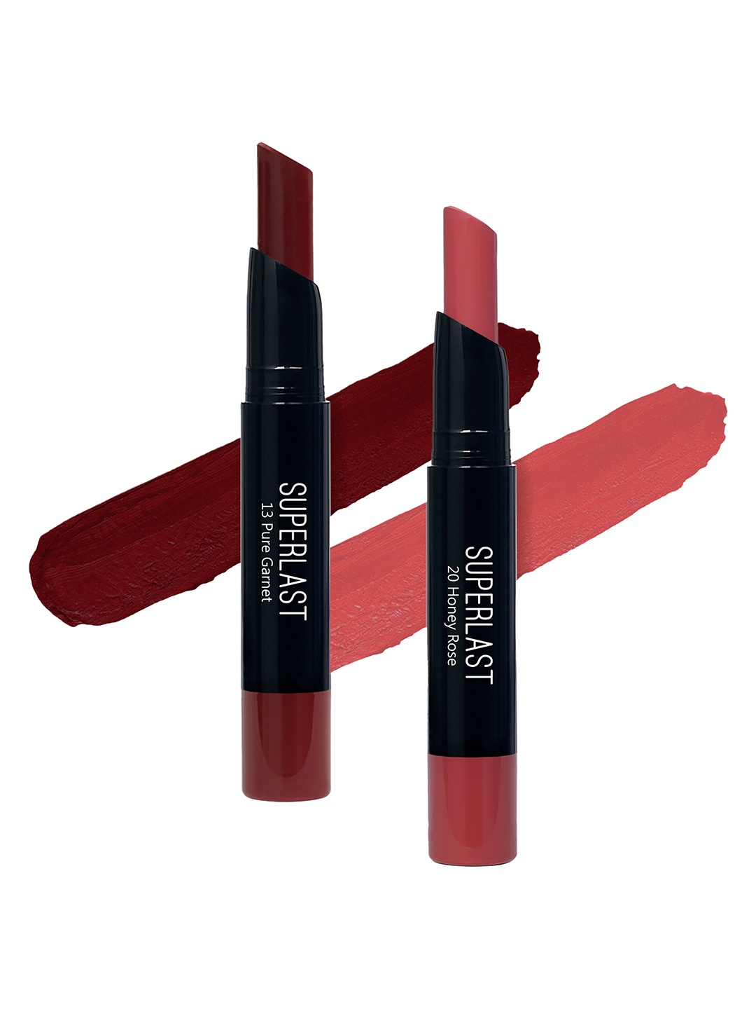 

ME-ON Set of 2 Superlast Matte Lipstick - Shade 13 & 20, Burgundy