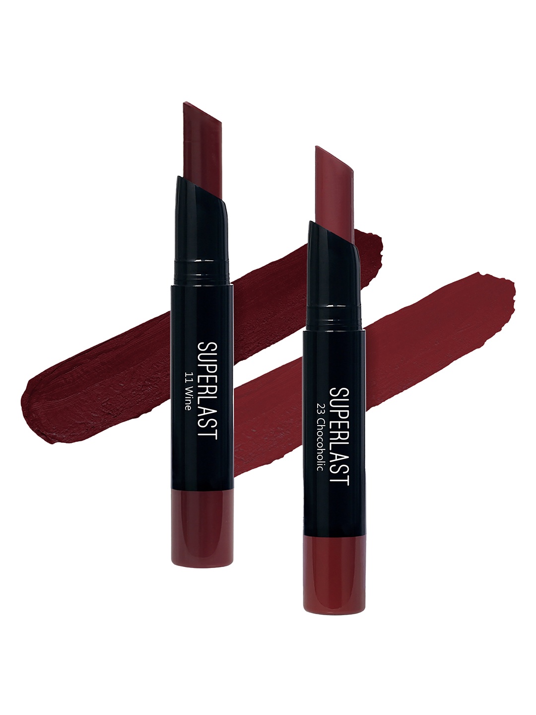 

ME-ON Set of 2 Superlast Matte Lipstick - Shade 11 & 23, Burgundy