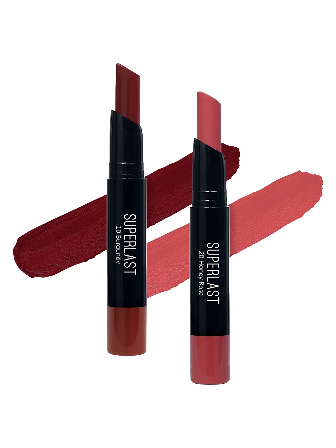 

ME-ON Set of 2 Superlast Matte Lipstick - Shade 10 & 20, Burgundy