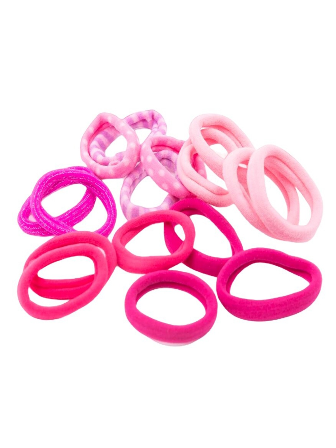 

Jewelz Women Set Of 16 Ponytail Holders, Pink