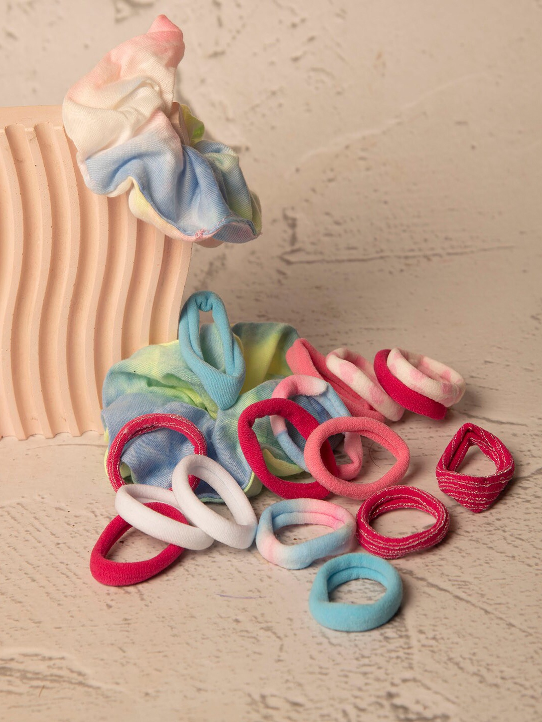 

Jewelz Women Set Of 18 Ponytail Holders, Blue