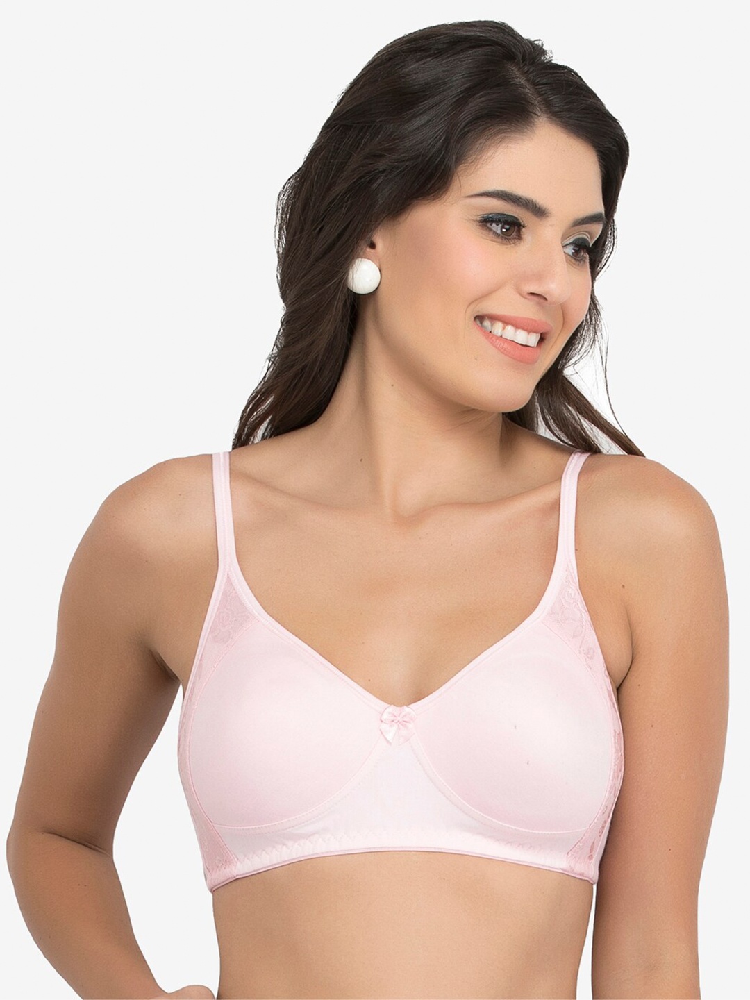 

College Girl Non Padded Cotton T-shirt Bra, Pink