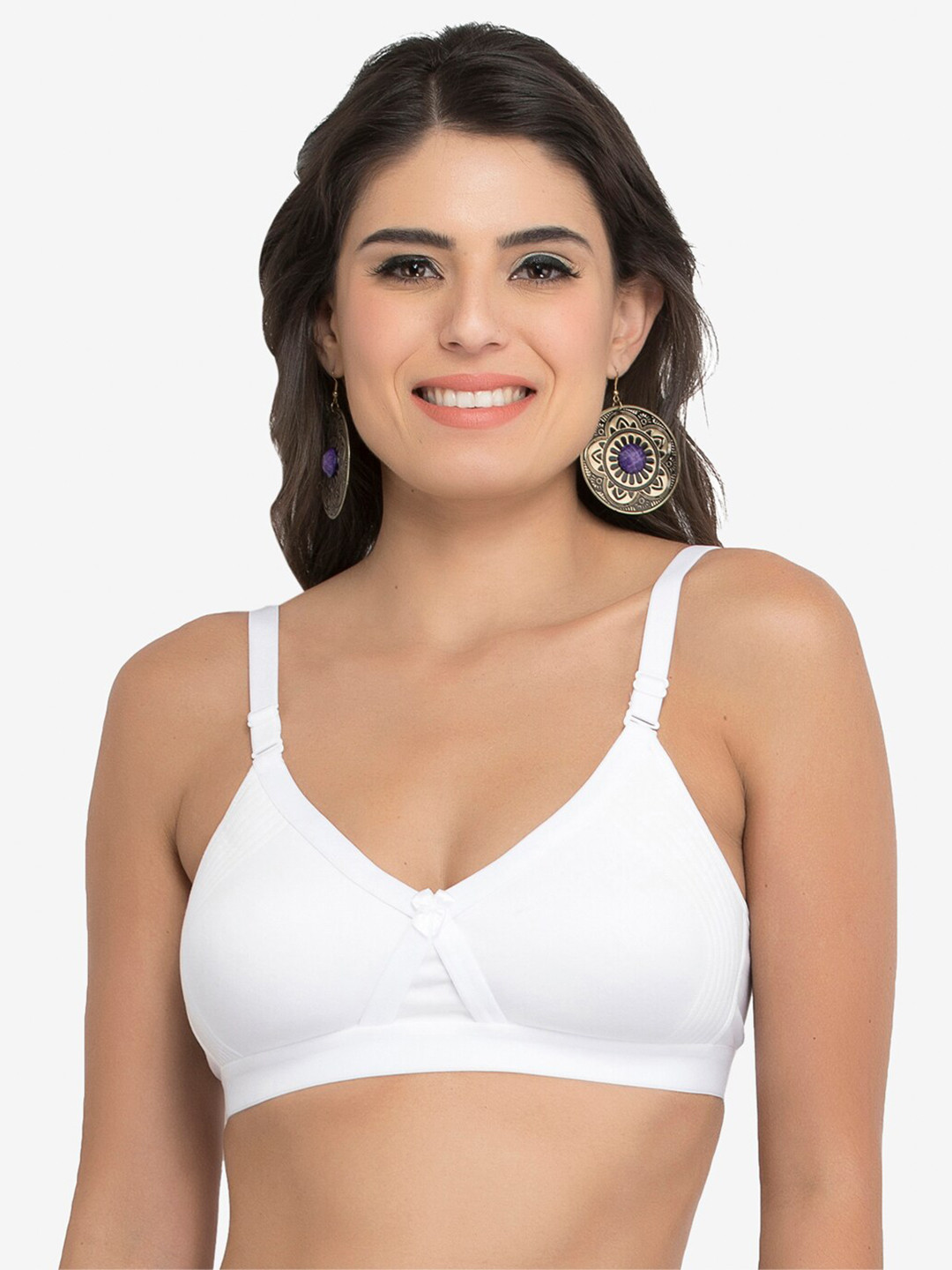

College Girl Non Padded Cotton T-shirt Bra, White