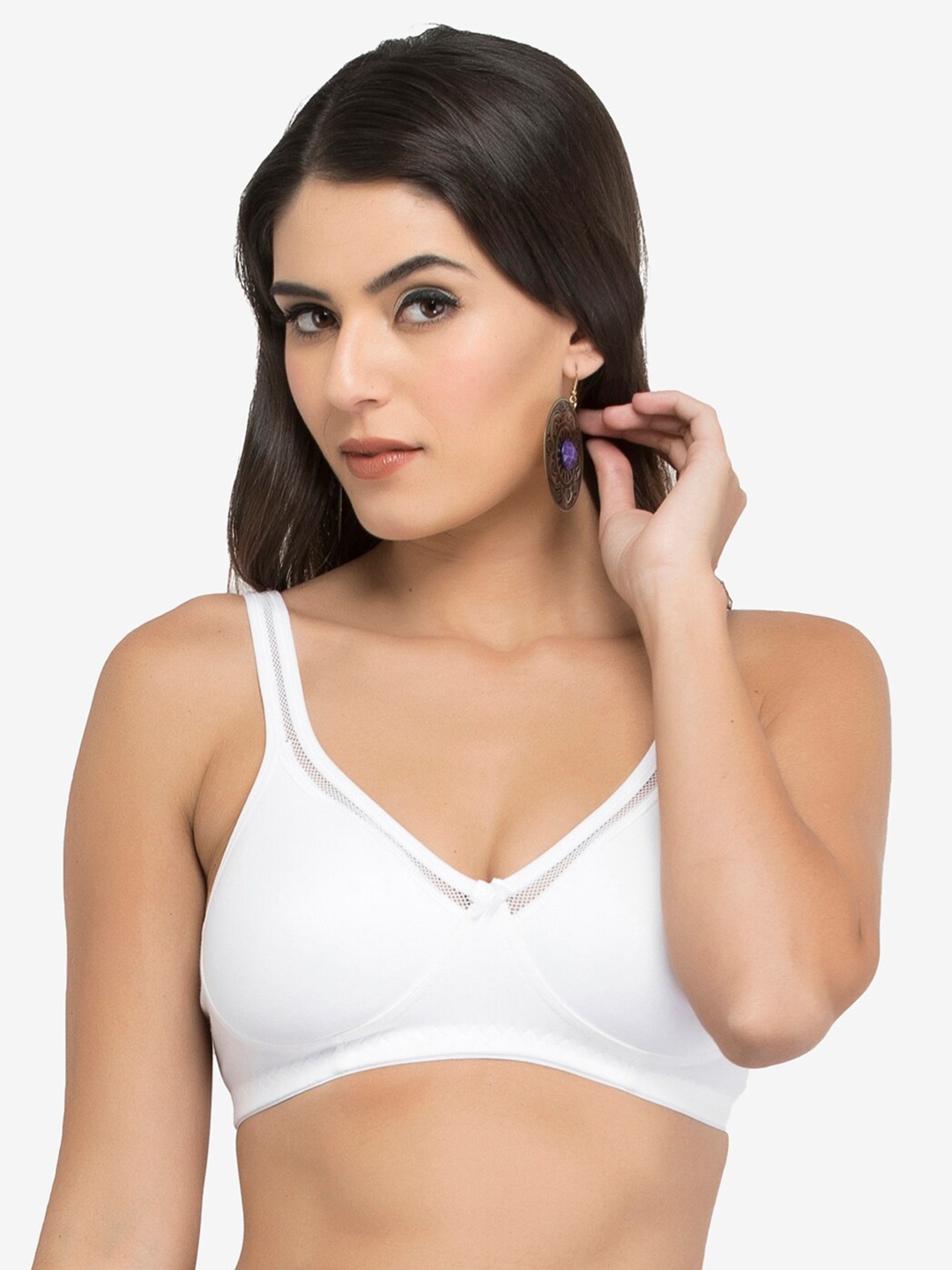 

College Girl Non Padded Cotton T-shirt Bra, White