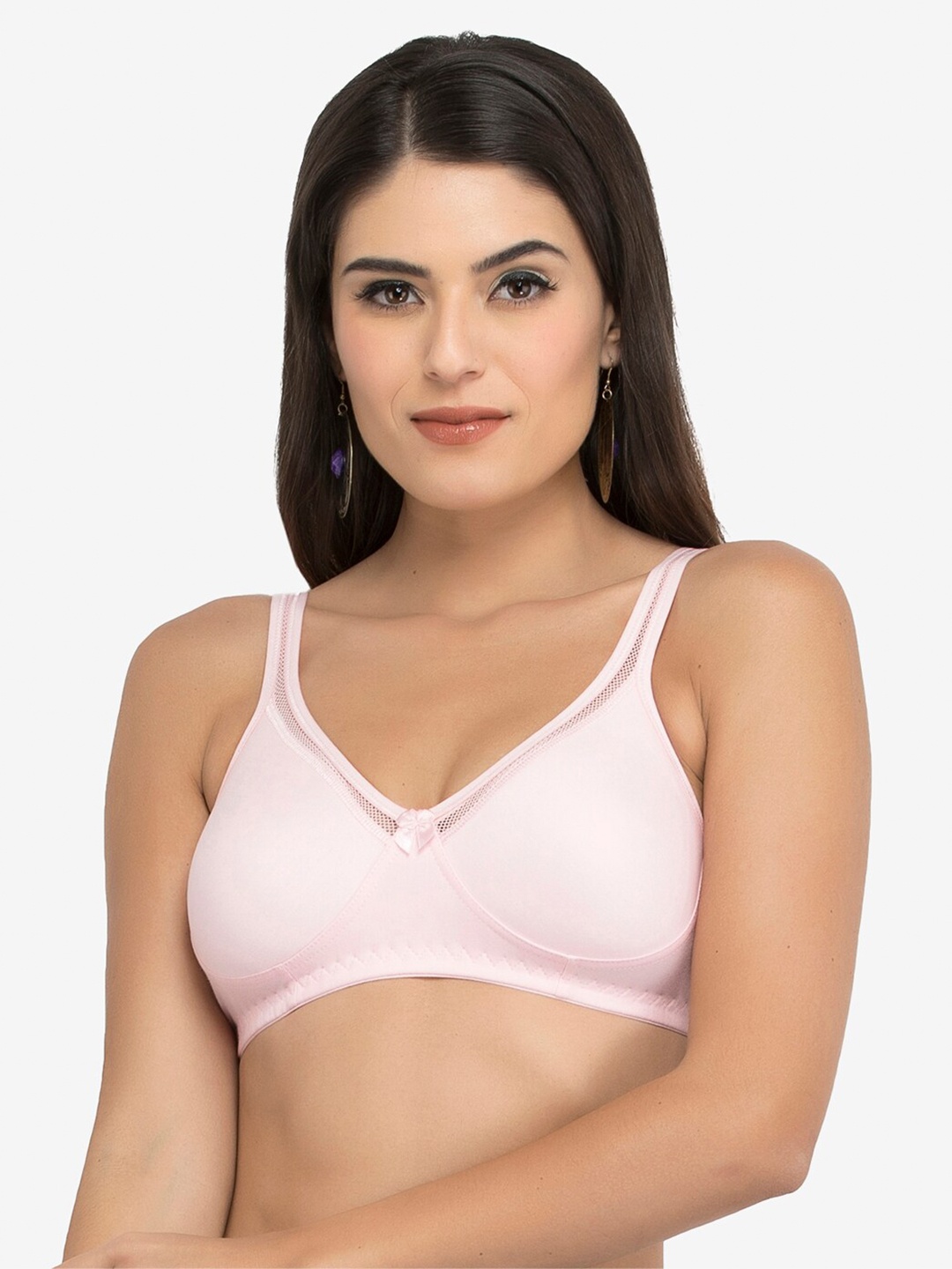 

College Girl Non Padded Cotton T-shirt Bra, Pink