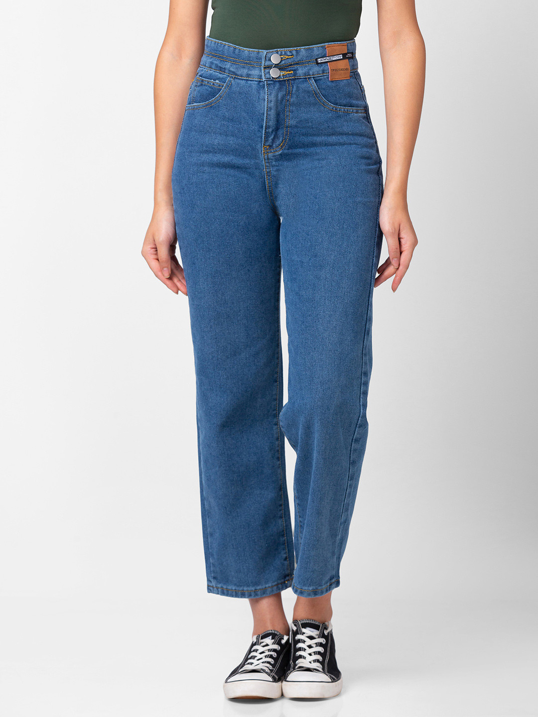 

BoStreet Women High-Rise Jeans, Blue