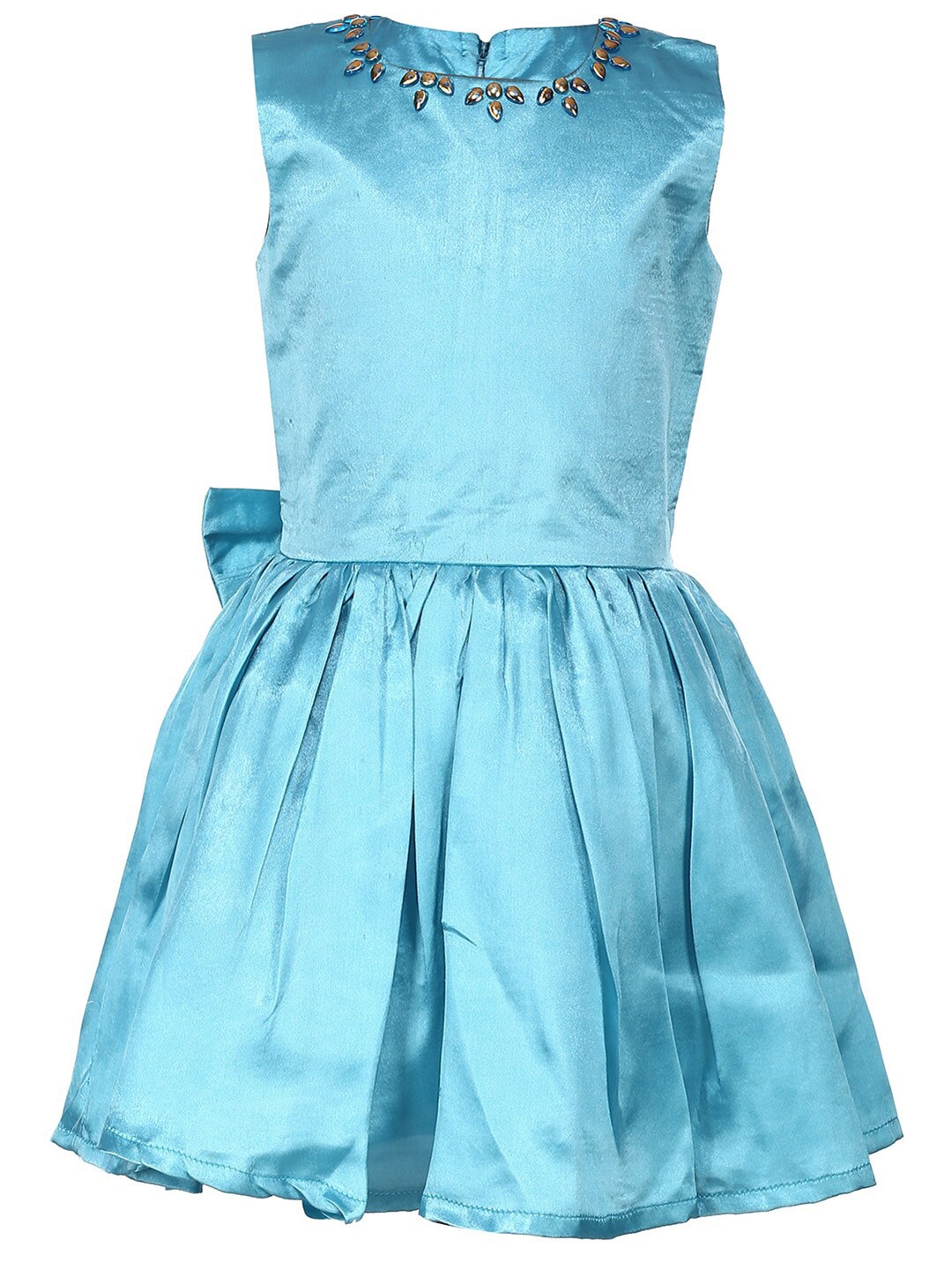 

Samsara Couture Crepe Silk Fit And Flare Dress, Turquoise blue